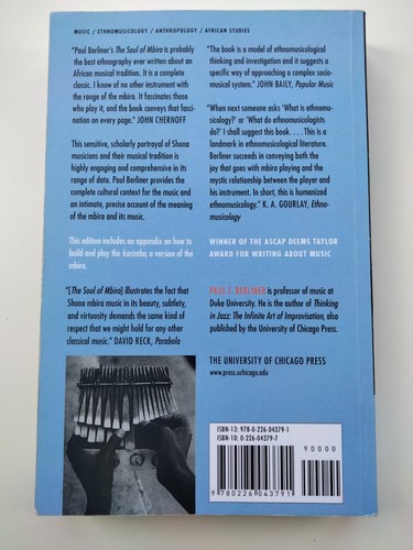 Soul mbira paul berliner - of,