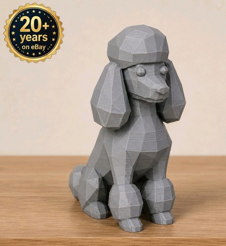 Low poly poodle - poly, dog