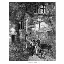 SAMUEL EDMUND WALLER Haunted - Antique Print 1884