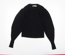 ZARA Women Black Crew Neck