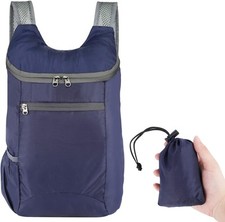 HuaJiao Ultra Lightweight Foldable Backpack, Small Water Resistant Rucksack Fol