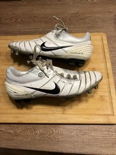 Nike Air Zoom Total 90 Supremacy FG football boots UK10, White/silver