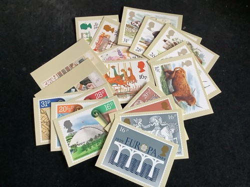 Stamp postcards five complete - stamp,