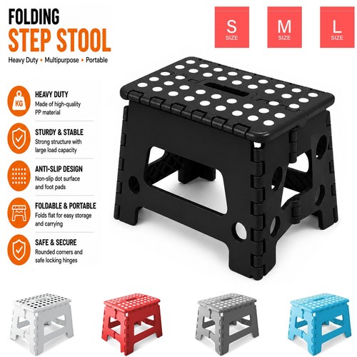 Folding step stool non - stool, slip