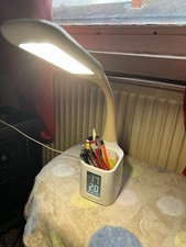 OttlLite Wellness Series LED Desk Organizer Lamp with USB Phone Charging Port