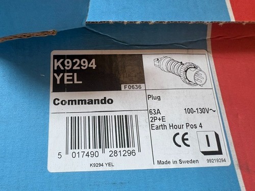 Commando k9294 yel plug 63a - mk,