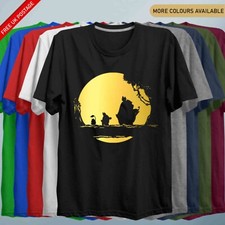 Studio Ghibli Inspired Silhoette T-Shirt Totorro Anime Miyazaki Gamer Tee