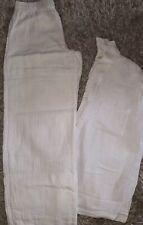 M&S Seersucker White Muslin Pyjamas Pj Loungewear Set & Nightshirt Shirt Uk 6 