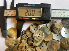 Handmade Mother Of Pearl Shell Buttons 2 Hole Knitting Scrapbook 9mm To 20mm