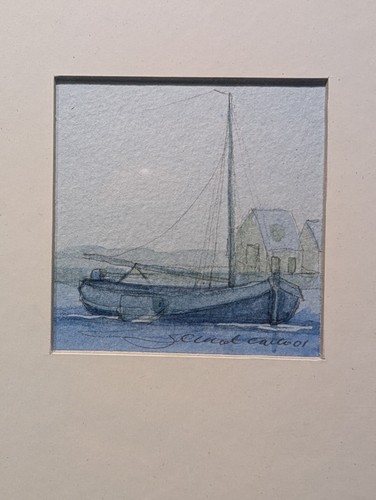 Miniature watercolour signed - watercolour,