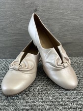 Hotter Pearlized Leather Donna 40s 50s Style Court shoe Size 4