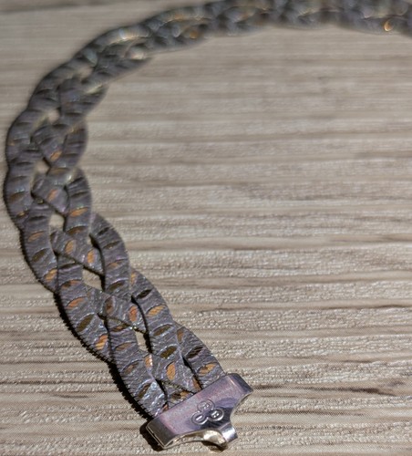 Gold plated silver bracelet - gold,