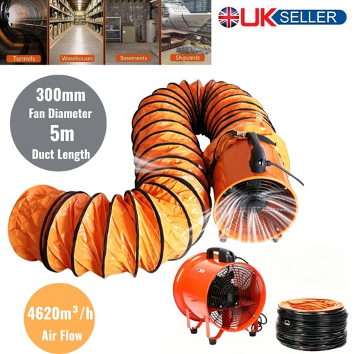 Dust extractor fan 300mm - dust, 12"