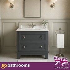 Dark Grey Bathroom Vanity Unit