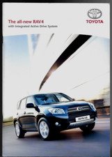 Toyota RAV-4 2007-08 UK Market Sales Brochure XT3 XT4 XT-R XT5 T180