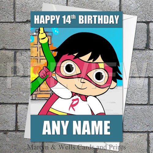 Ryan world birthday card - birthday,