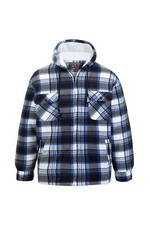 Mens Padded Shirt Sherpa Fur