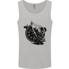 Scuba Diving Skull Diver Dive Deep Sea Mens Vest Tank Top