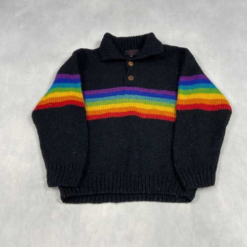 Vintage knitted jumper - vintage, striped