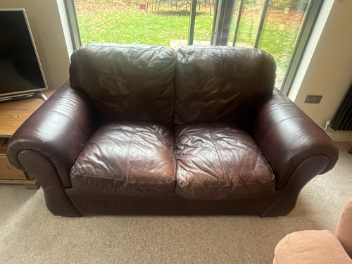 Leather sofa set - set, 2