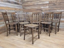 10 Vintage CC41 Herbert E Chapple Utility Chairs Elm & Beech Dining Chairs