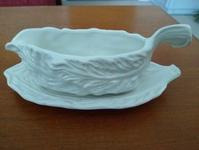 SylvaC White Mint Sauce Boat and Saucer 5148 in very good condition 
