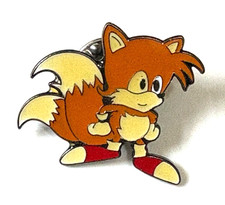 SEGA Sonic The Hedgehog Tails Fox Rare Collectable Enamel Lapel Pin Badge