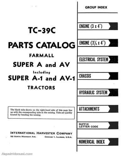 Farmall super 1 - av, a-1