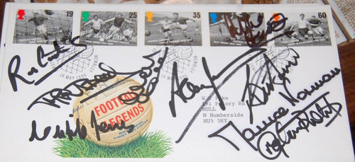 Spurs signed 1996 football - 1996, fdc