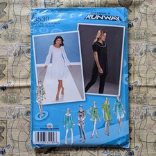 Simplicity Sewing Pattern 3530, Dress or Tunic, Project Runway, Sz 14-22, UNCUT