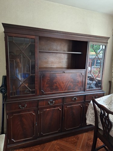 Vintage mahogany display - mahogany,