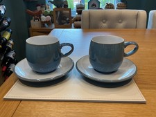 DENBY AZURE  2 X CUPS AND