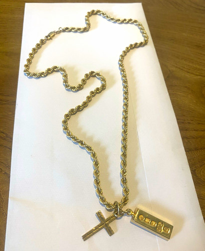 9ct gold rope - 9ct, chain