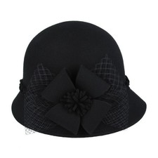 Ladies vintage wool cloche - ladies,