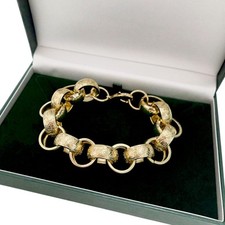 Mens 9ct Gold XP 16mm Ornate