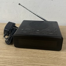 John Lewis Spectrum Radio DAB FM Digital Alarm Clock (Black) | FREE P&P!