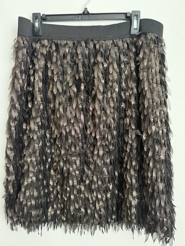 Black gold metallic tiered - gold,