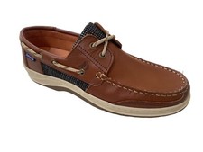 Mens brown leather deck boat - mens,
