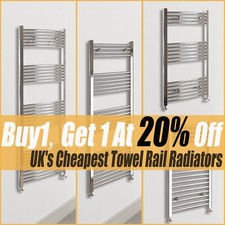 Bathroom Straight Curved Heated Towel Rail Radiator Chrome Ladder Warmer