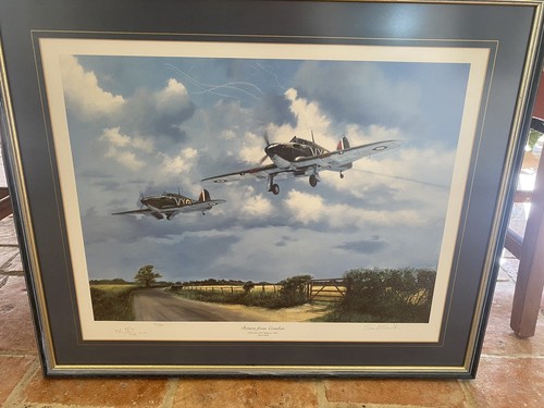 Aviation print signed - aviation,