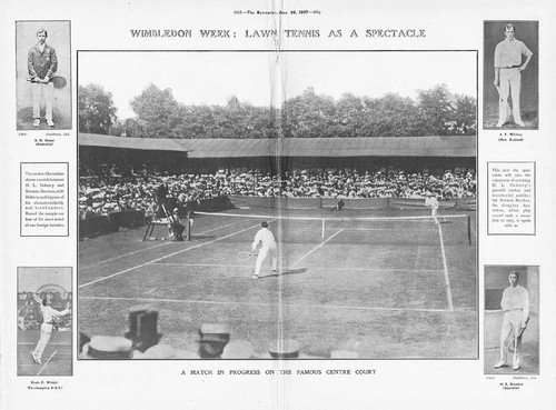 Wimbledon tennis match in - wimbledon,