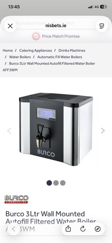 Burco aff3wm autofill water - 3l,