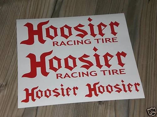 Hoosier racing tire decal set - decal,