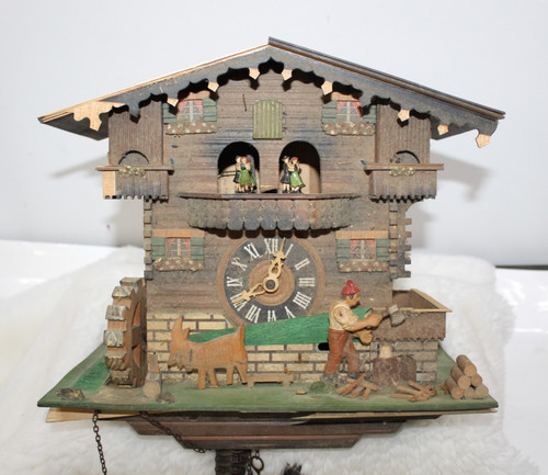 Vintage german cuckoo clock - vintage,