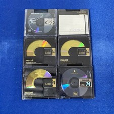 6 x Used Maxell Recordable Minidiscs 