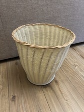 Vintage Wicker Waste Paper Bin