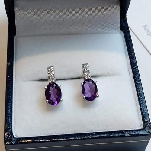 Deep purple amethyst and - purple,