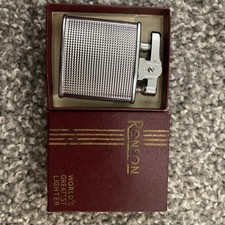 Ronson Cadet Vintage Gas Lighter Boxed Design 870102