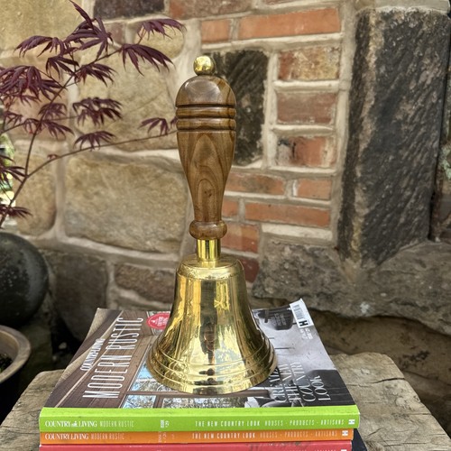 Large brass bell dinner school - bell,