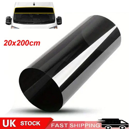 Gloss black large van - car, sun